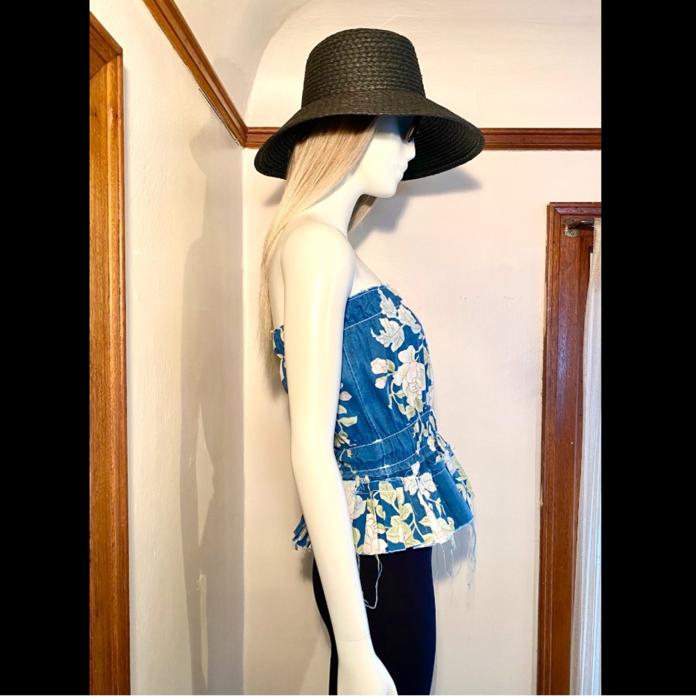 Country Rustic Tattered Tube Top - Picture 6 of 9